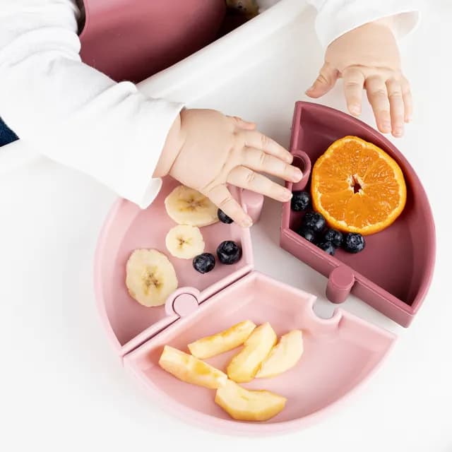 【minikoioi】土耳其製 防滑防傾倒吸盤矽膠拼圖餐盤 多色可選(兒童學習餐具)