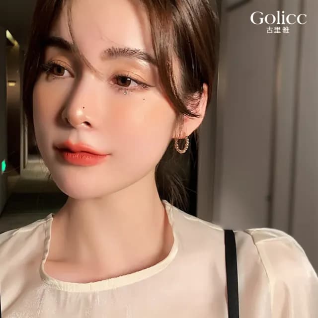 【Golicc】耳環 復古 港風(七夕 情人節 生日 飾品 耳飾 耳墜 禮物)
