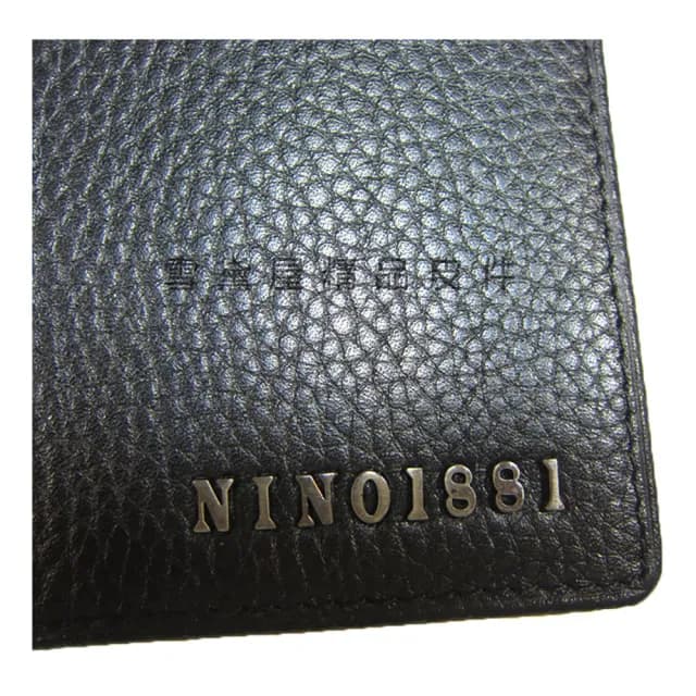 【18NINO81】情人節禮物 真皮包包  短夾專櫃男仕短夾100%進口牛皮加長型尺寸固定型證件夾附品牌禮盒