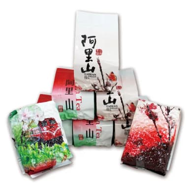 【龍源茶品】阿里山生清香+中發酵花果香金萱茶葉150gx8包(共2斤;附提袋)
