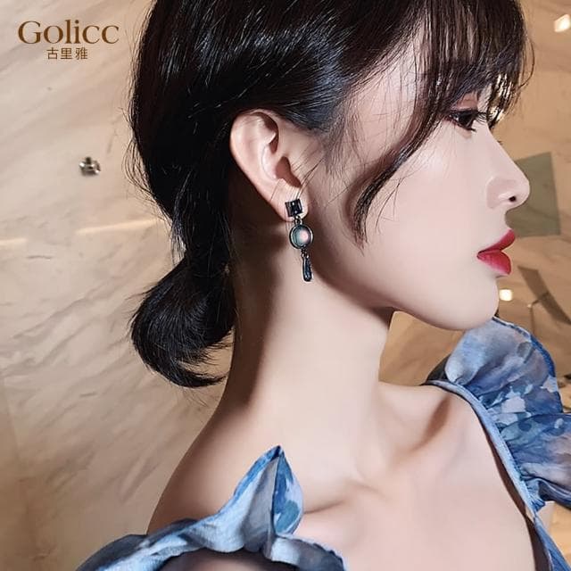 【Golicc】耳環 巴洛克 復古(618 七夕 情人節 生日 飾品 耳飾 耳墜 禮物)