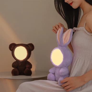 【半島良品】萌寵造型抱抱擺飾小夜燈/2色(百元禮物 畢業禮物 聖誕禮物 生日禮物 交換禮物)