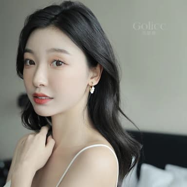 【Golicc】耳環 簡約 小巧 圓片(母親節 生日 情人節 飾品 耳釘 耳飾 耳墜 禮物)