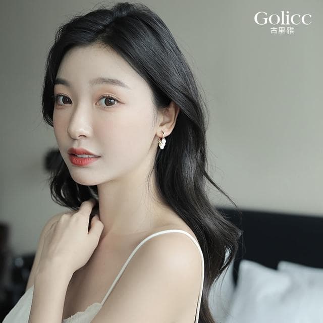 【Golicc】耳環 簡約 小巧 圓片(母親節 生日 情人節 飾品 耳釘 耳飾 耳墜 禮物)