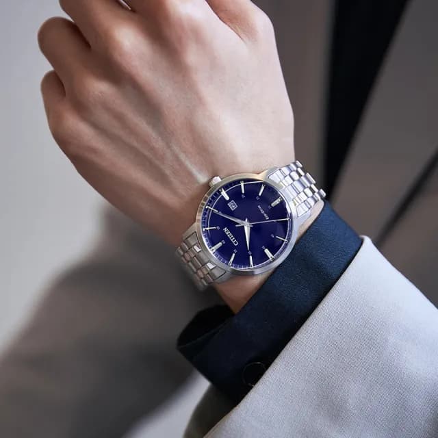 【CITIZEN 星辰】光動能簡約手錶 禮物 送禮 推薦(BM7461-85L)