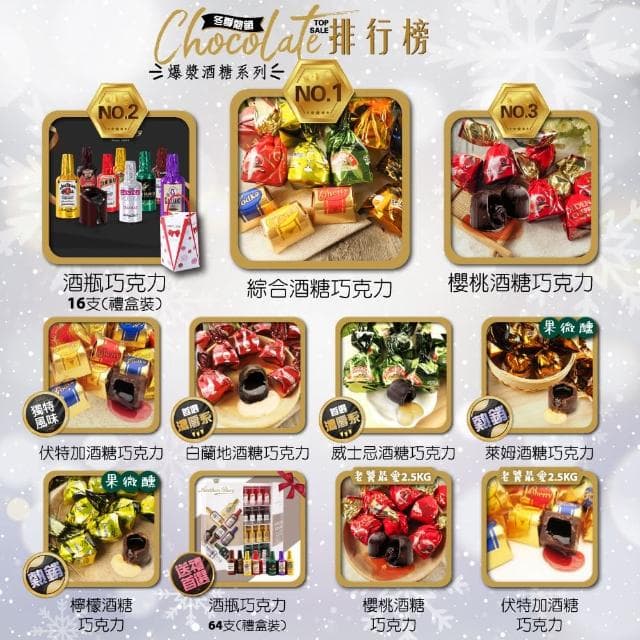【甜園】Anthon Berg 丹麥恩格 烈酒酒瓶巧克力 64支禮盒x5盒(交換禮物 聖誕節糖果 酒糖 酒心巧克力)
