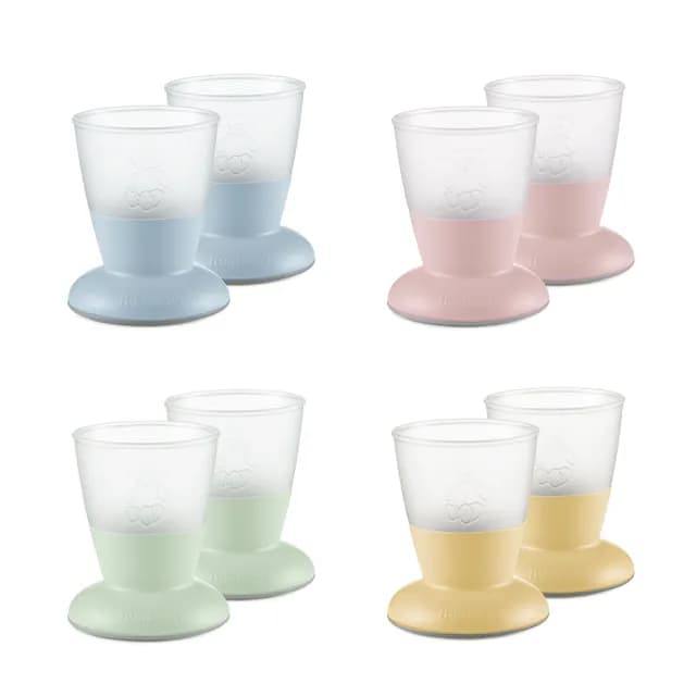 【BABYBJORN 奇哥】防滑杯子2入組/兒童餐具/學習餐具(4色選擇)