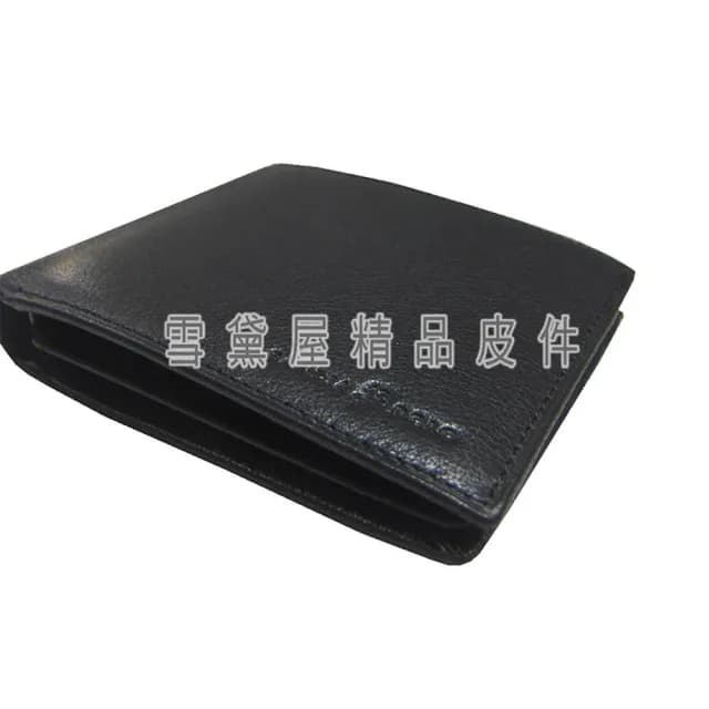 【SNOW.bagshop】情人節禮物 真皮包包  短夾專櫃男仕短夾(100%進口軟牛皮革標準尺寸固定證件夾附品牌禮盒)