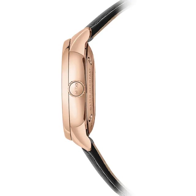 【MIDO 美度】官方授權 Baroncelli 永恆系列機械女錶- 玫瑰金/30mm 手錶 禮物 推薦(M0372073603101)