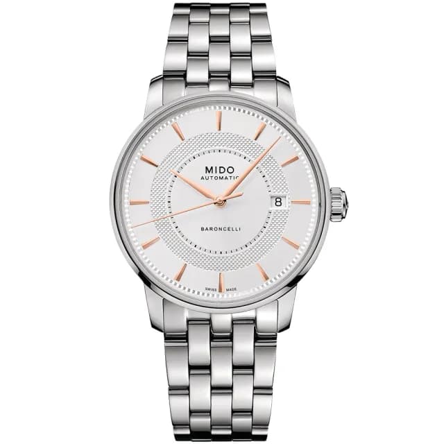 【MIDO 美度】官方授權 Baroncelli 永恆系列機械錶-39mm 手錶 送禮 推薦(M0374071103101)