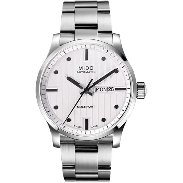 【MIDO 美度】官方授權 Multifort系列經典鋼帶機械錶 手錶 送禮 推薦(M0054301103180)