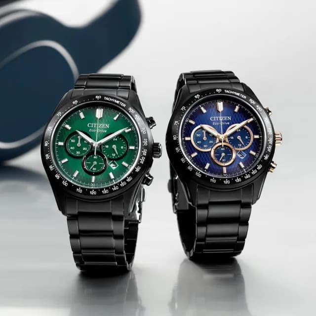 【CITIZEN 星辰】Chronograph系列 三眼計時光動能腕錶 畢業禮物 送禮 推薦(CA4458-88L)