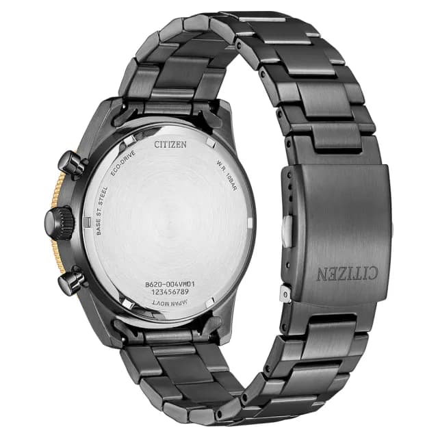 【CITIZEN 星辰】Chronograph系列 時尚計時光動能腕錶 七夕 情人節 送禮 推薦(CA4556-89E)