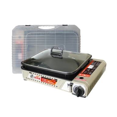 【妙管家】瓦斯煎烤爐 X2200(烤盤+卡式爐 中秋烤肉 燒烤 BBQ)