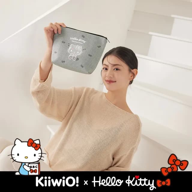 【Kiiwi O！官方直營】情人節禮物 Hello Kitty x Kiiwi O! 聯名款．50th.實用大容量收納包 多色選