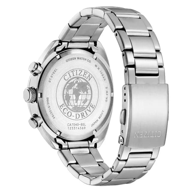 【CITIZEN 星辰】Chronograph系列 光動能計時腕錶 畢業禮物 送禮 推薦(CA7040-85L)