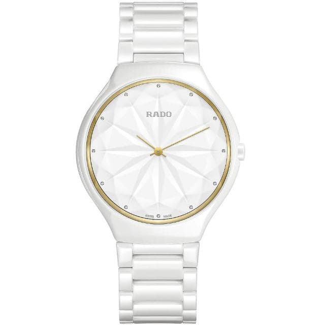 【Rado 雷達表】True Thinline 系列星鑽限量陶瓷腕錶-39mm送禮推薦(R27007702)