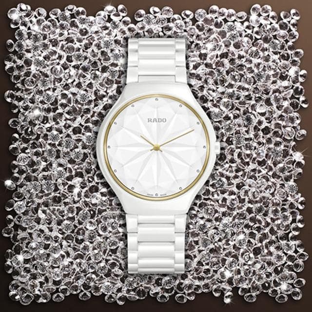 【Rado 雷達表】True Thinline 系列星鑽限量陶瓷腕錶-39mm送禮推薦(R27007702)