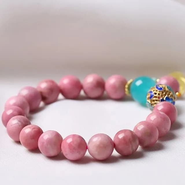 【LEEHER】閨蜜手鍊/招桃花/生日禮物/手鍊/手環/水晶手鍊/可愛手鍊/薔薇輝石/手鏈女/平安手鍊/