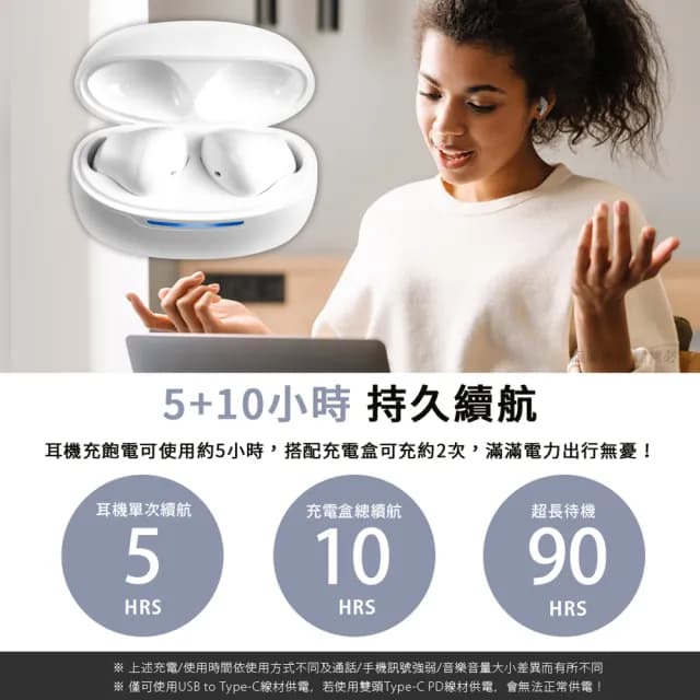 【aibo】BTDX 真無線TWS 智能觸控藍芽V5.3耳機麥克風(搭載充電盒)