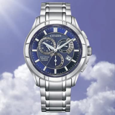 【CITIZEN 星辰】GENTS 光動能 萬年曆 三眼 男錶 父親節 送禮 禮物推薦(BL8160-58L)
