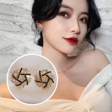 【Golicc】小巧 雪花 耳環(母親節 生日 情人節 飾品 耳釘 耳飾 耳墜 禮物)