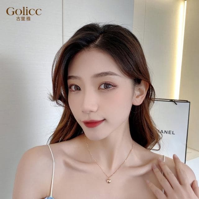 【Golicc】項鍊 韓國 小巧 愛心(母親節 生日 情人節 鎖骨鍊 項鍊 飾品 禮物)