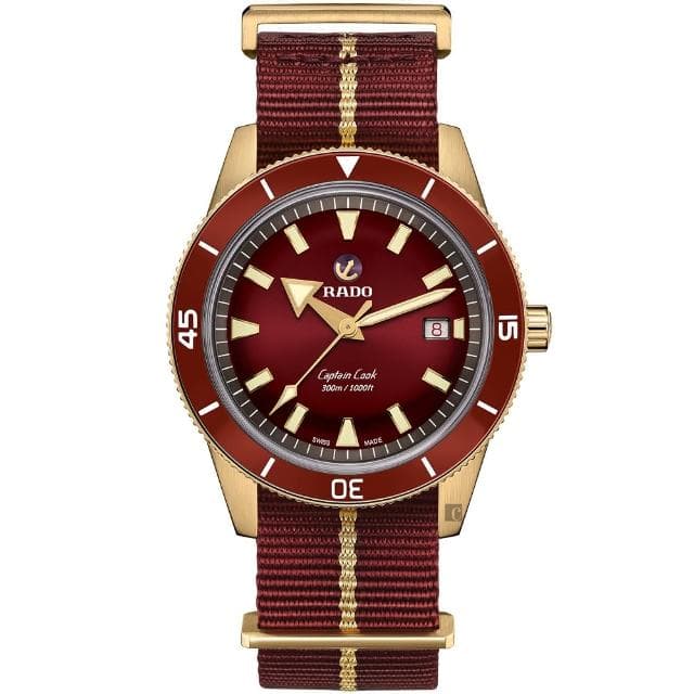 【Rado 雷達表 官方授權】庫克船長青銅自動機械錶-42mm R03推薦 送禮 禮物 推薦(R32504407)