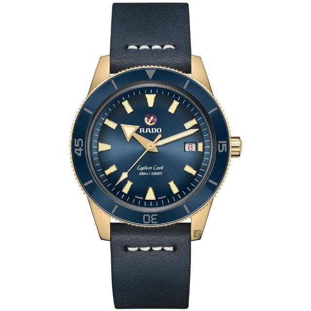 【Rado 雷達表 官方授權】庫克船長青銅自動機械錶-42mm R03推薦 送禮 禮物 推薦(R32504205)