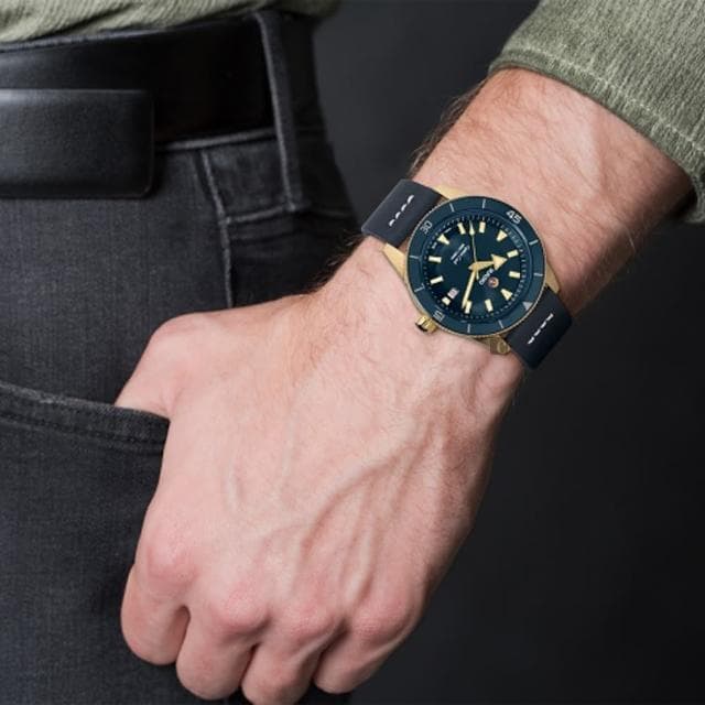 【Rado 雷達表 官方授權】庫克船長青銅自動機械錶-42mm R03推薦 送禮 禮物 推薦(R32504205)
