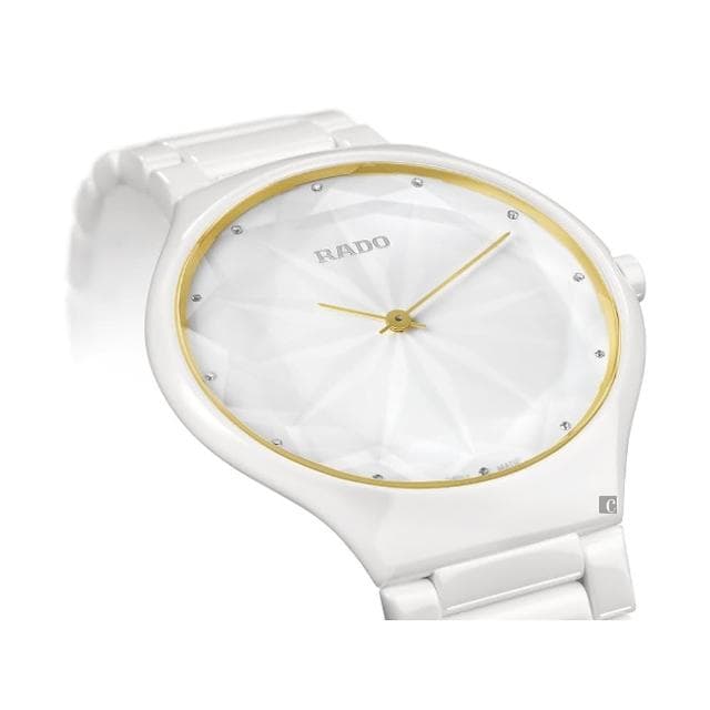 【Rado 雷達表 官方授權】True Thinline真薄系列星鑽限量版手錶-39mm R03推薦 送禮 禮物 推薦(R27007702)