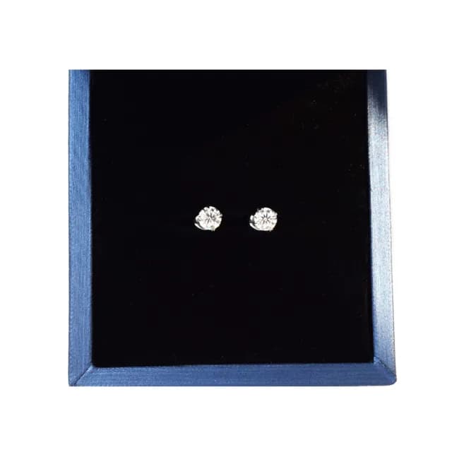 【耀眼美人】超閃耀60分莫桑鑽耳環鈦閃耀/鈦鋼耳環後鎖式(雙11/過爐款/莫桑鑽耳環/不過敏)