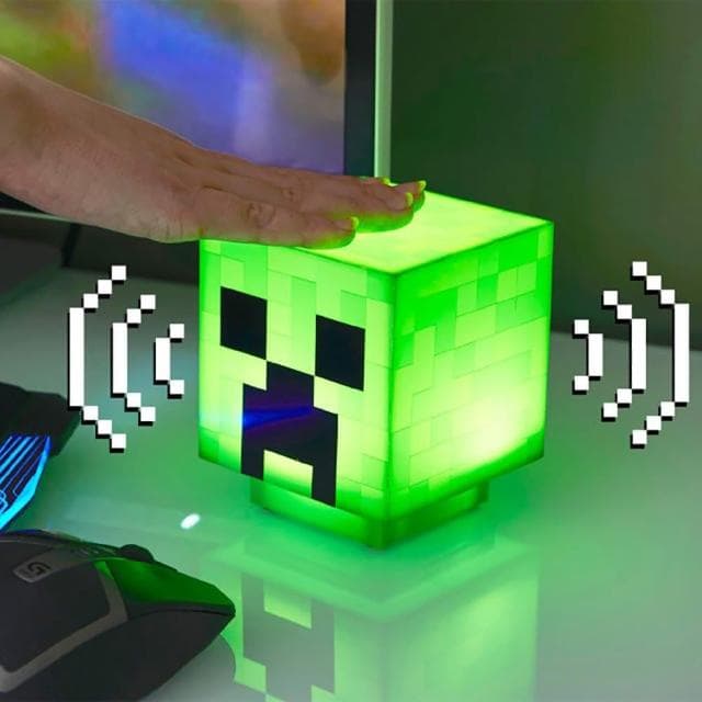 【Paladone UK】Minecraft麥塊 遊戲音效 苦力怕造型燈 小夜燈(麥塊 造型夜燈 送禮 生日禮物)