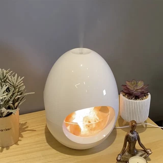 【YU Living 信歐傢居】北歐風蛋型香氛噴霧器(白色/加濕器.室內香氛機.桌上裝飾)