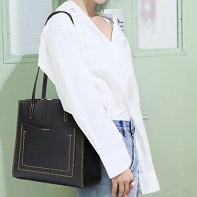 【LEESA】情人節禮物 防水包 托特包\女包\女士包包\腋下包\肩背包\手提包\手提托特包\女生包包\單肩包\日系