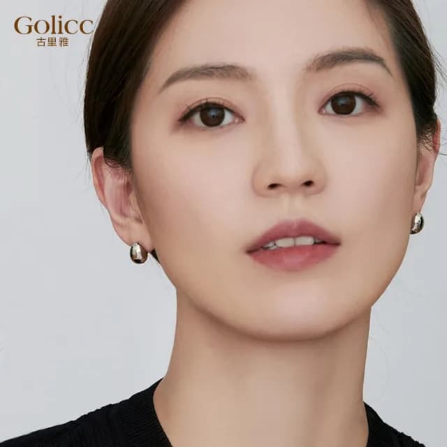 【Golicc】耳環 韓版 時尚 小荳荳(雙11 聖誕節 生日 飾品 耳釘 耳飾 耳墜 禮物)