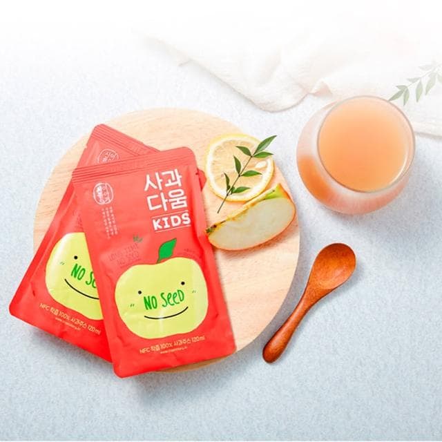 【韓味不二】韓國原裝 100%蘋果汁120ml*20入禮盒X1盒(送禮推薦/節日禮盒/春節禮盒)