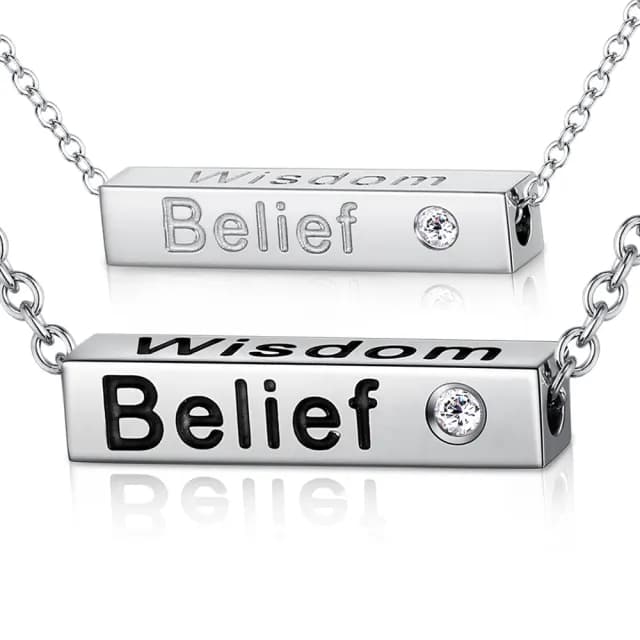 【GIUMKA】快速．項鍊． Belief．情侶對鍊(情人節禮物)