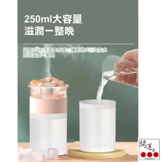 【開運方程式】水晶香薰燈小夜燈擴香精油香氛加濕器霧化器(附水晶岩礦l香薰l加濕器l小夜燈 三合一)