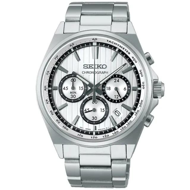 【SEIKO 精工】CS系列 時尚三眼計時腕錶 畢業禮物 送禮 推薦(SBTR031J/8T63-01T0S)
