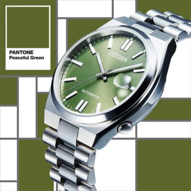 【CITIZEN 星辰】Mechanical PANTONE限定 時尚機械錶 腕錶 男錶 手錶 畢業 禮物 推薦(NJ0158-89Z/綠40mm)