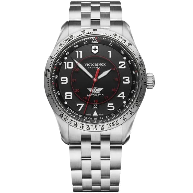 【VICTORINOX 瑞士維氏】AirBoss 經典飛行機械腕錶 七夕 情人節 送禮 推薦(VISA-241888)