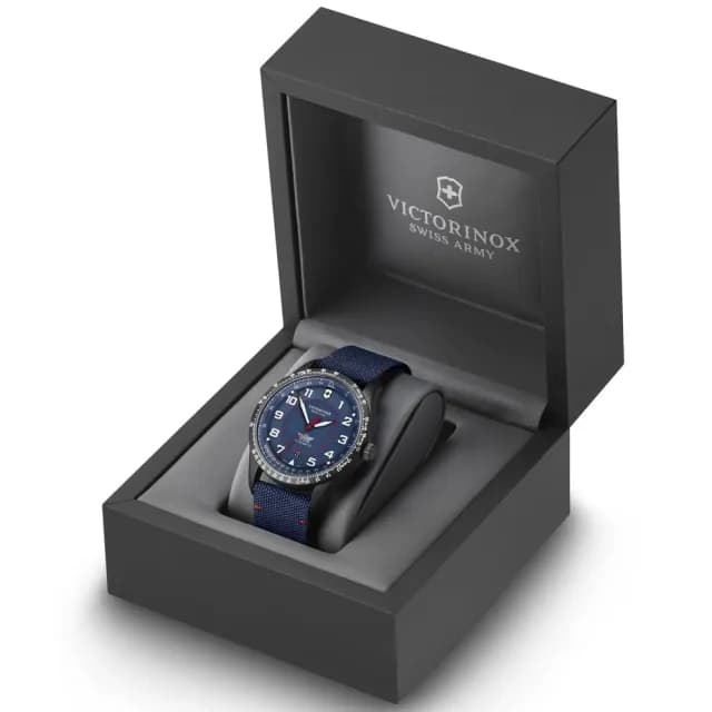 【VICTORINOX 瑞士維氏】AirBoss 經典飛行機械腕錶 七夕 情人節 送禮 推薦(VISA-241998)