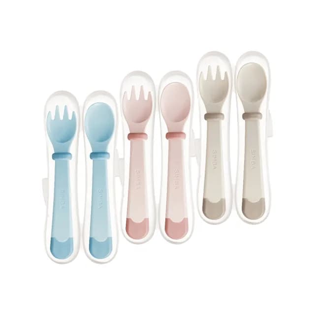 【Simba 小獅王辛巴官方直營】美味兒童叉匙組(兒童餐具/矽膠湯匙/副食品)