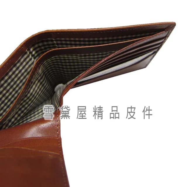 【SNOW.bagshop】父親節禮物 短夾專櫃男仕短型皮夾100%進口原皮革標準尺寸固定證夾附品牌禮盒