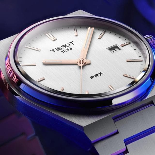 【TISSOT 天梭 官方授權】PRX系列70年代復刻手錶 石英錶 鋼帶 40mm 母親節 禮物 送禮(任選一款)