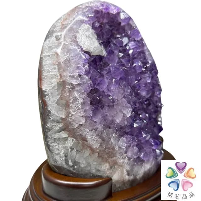 【恬芯晶品】PD10烏拉圭方解石水晶開運外來財(紫水晶消磁淨化財運財位招財招貴人紫晶鎮新年禮物新春)