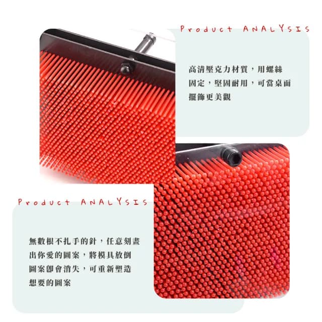 【克隆畫】3D塑型立體針雕畫(親子DIY 互動 寶寶手印 擺件 擺設 居家擺飾 裝飾品 兒童 生日禮物)