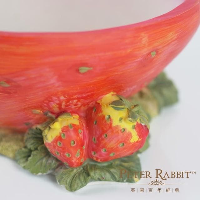 【英國比得兔Petter Rabbit】比得兔草莓小置物盤(擺飾 鑰匙零錢 糖果盤 入厝禮品 收納盒 poly)
