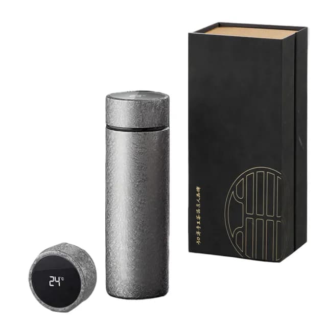 【TEA Dream】日式嚴選耐酸鹼不生鏽純鈦保溫杯真空養身泡茶杯禮盒組-420ml(母親節禮物 女生禮物)